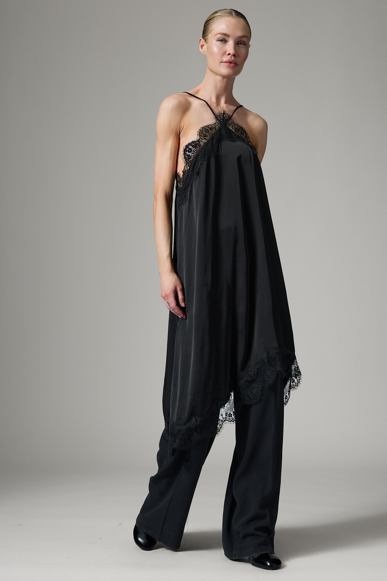 Umali kort festkjole - Fluid Viscose